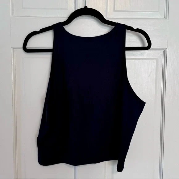 Abercrombie & Fitch | Cropped High-Neck Tank, Black, Size XL - NWT - Picture 2 of 6